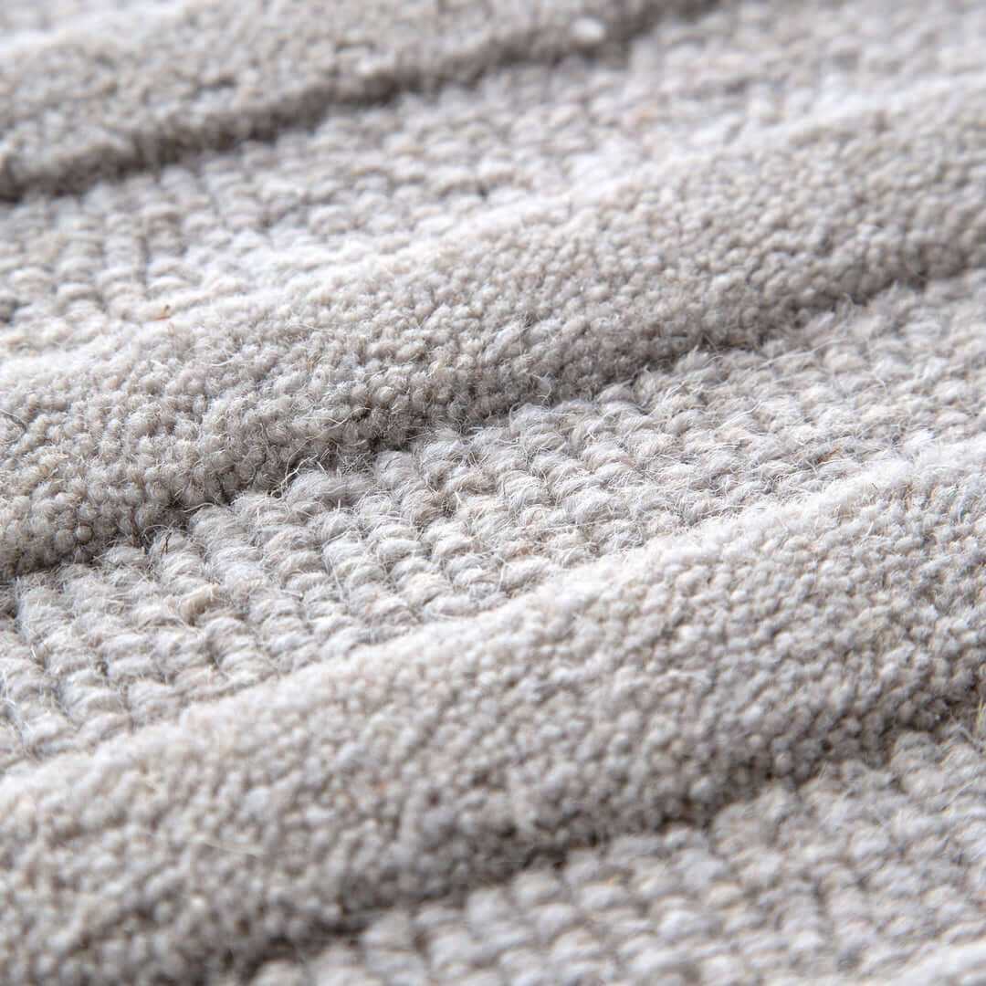 Les Nomades Felix Light Grey wool rug - alternate view
