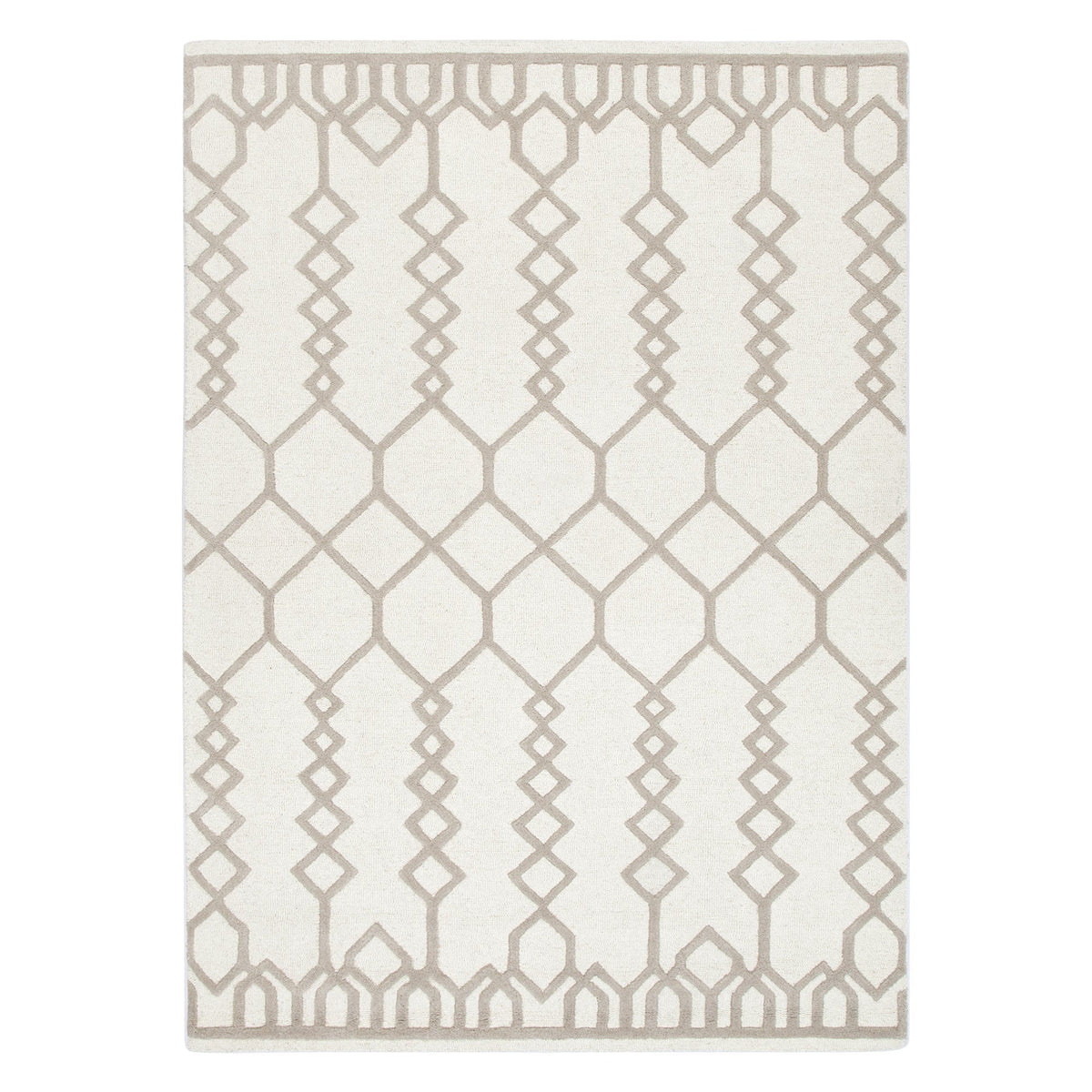 Les Nomades Senso Beige Wool Rug – view 2