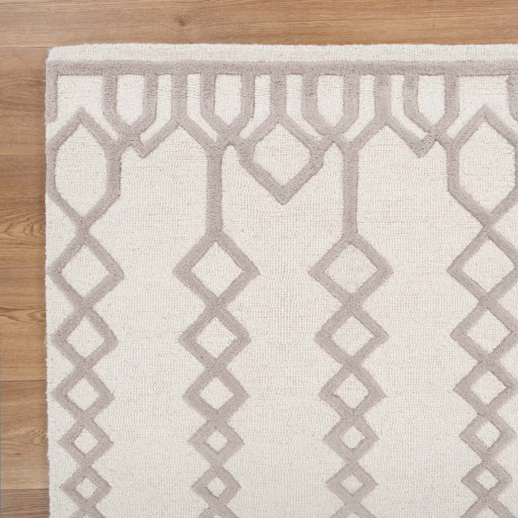 Les Nomades Senso Beige Wool Rug – view 3