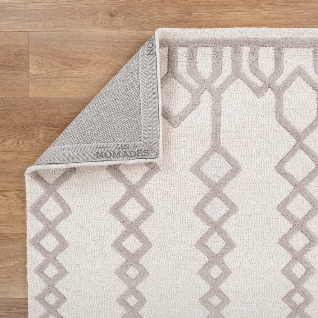 Les Nomades Senso Beige Wool Rug – view 4
