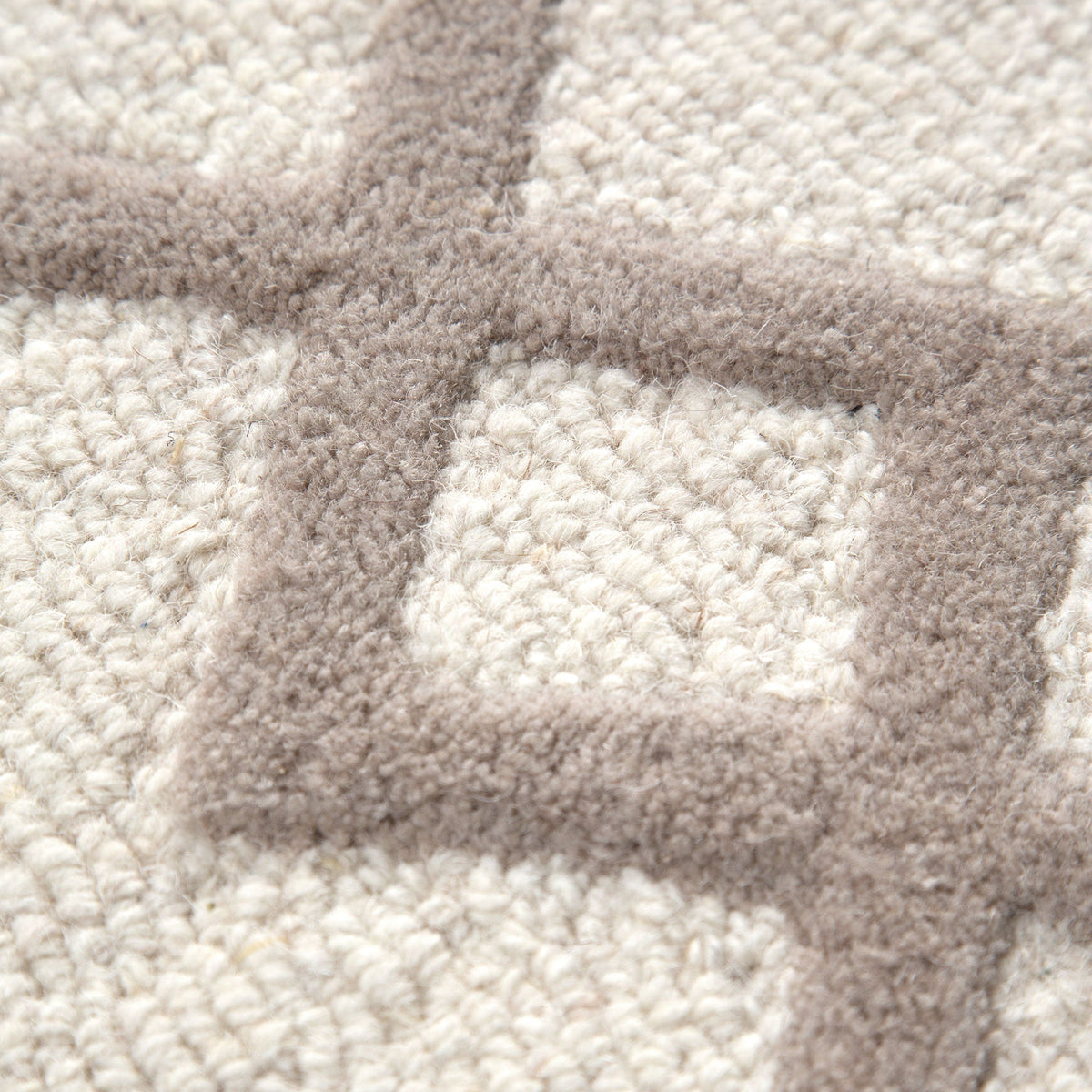 Les Nomades Senso Beige Wool Rug – view 6