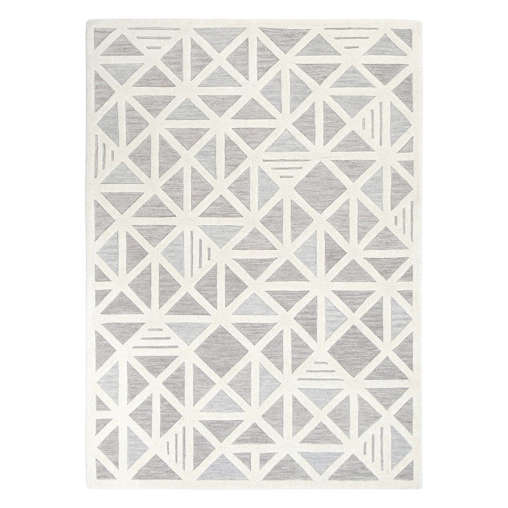 Les Nomades Trilogy Greige Wool Rug – view 2