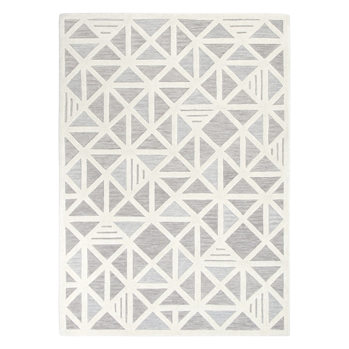 Les Nomades Trilogy Greige Wool Rug – view 2