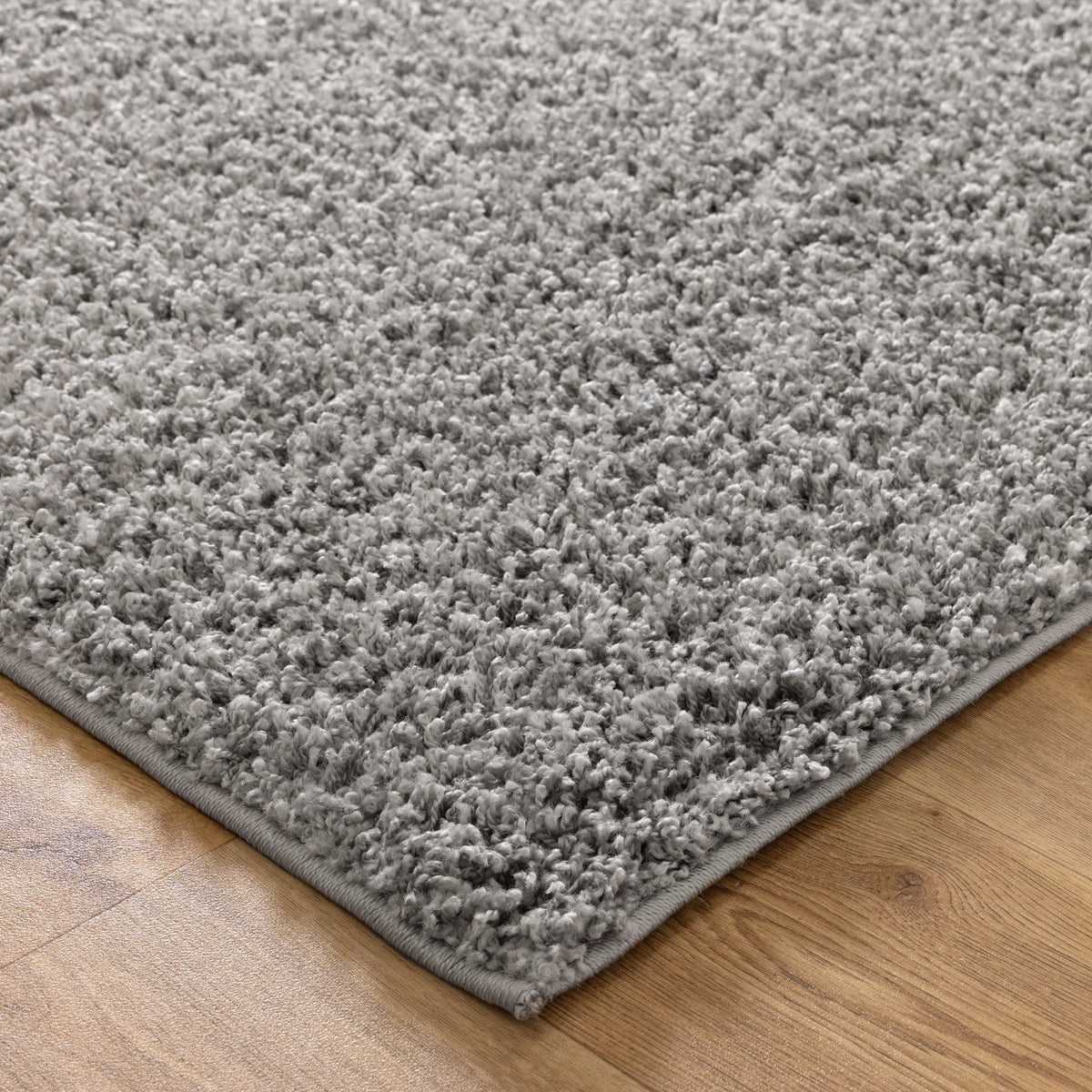 Florence Light Grey Shaggy Rug – view 3