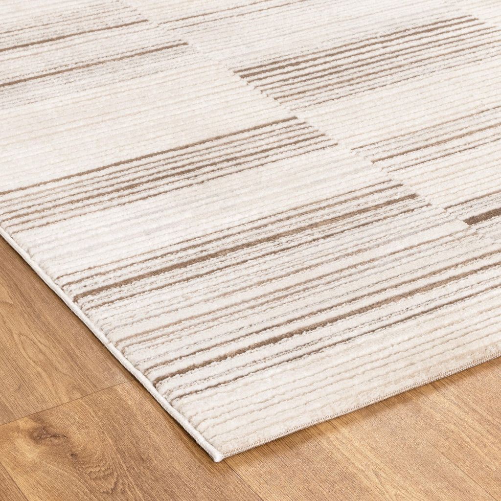 Sierra Lines Beige Brown Rug – view 3