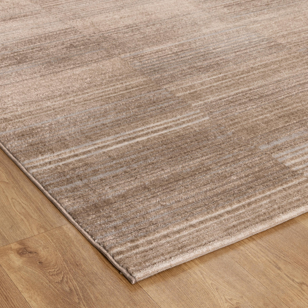 Sierra Brown Grey Lines Rug – view 3