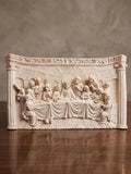 Last Supper Frame Decor 17x14cm small religious tabletop ornament depicting the iconic Last Supper scene.