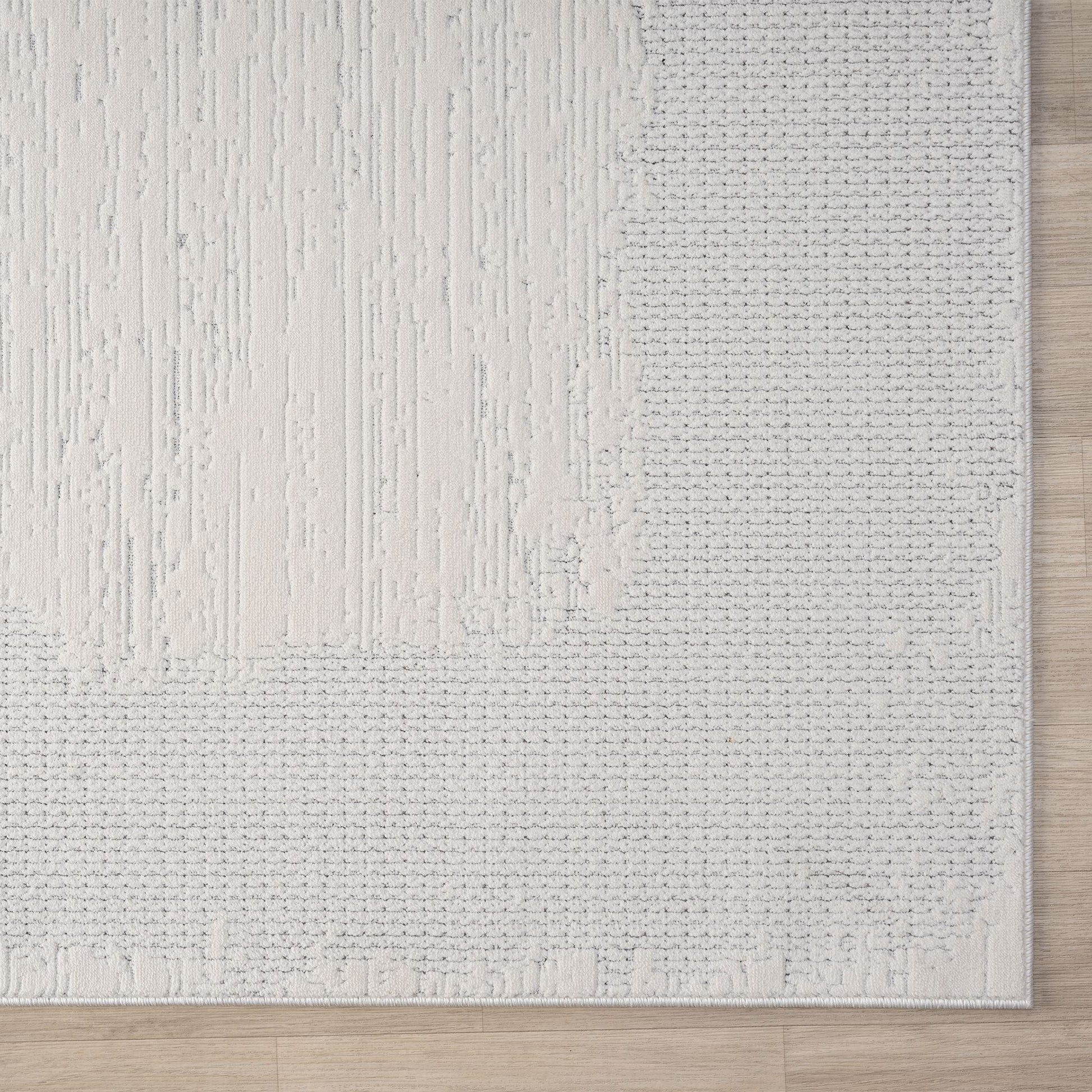 Ivory Hallway Runner Rug with plush, non-shed pile and all-side binding. Power-loomed in Türkiye for durable, easy-care style in busy corridors.