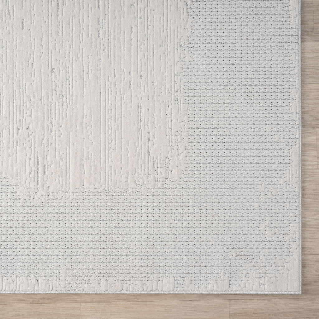 Ivory Area Rug with plush, non-shed pile and all-side binding. Power-loomed in Türkiye for durable, easy-care elegance in modern living spaces.