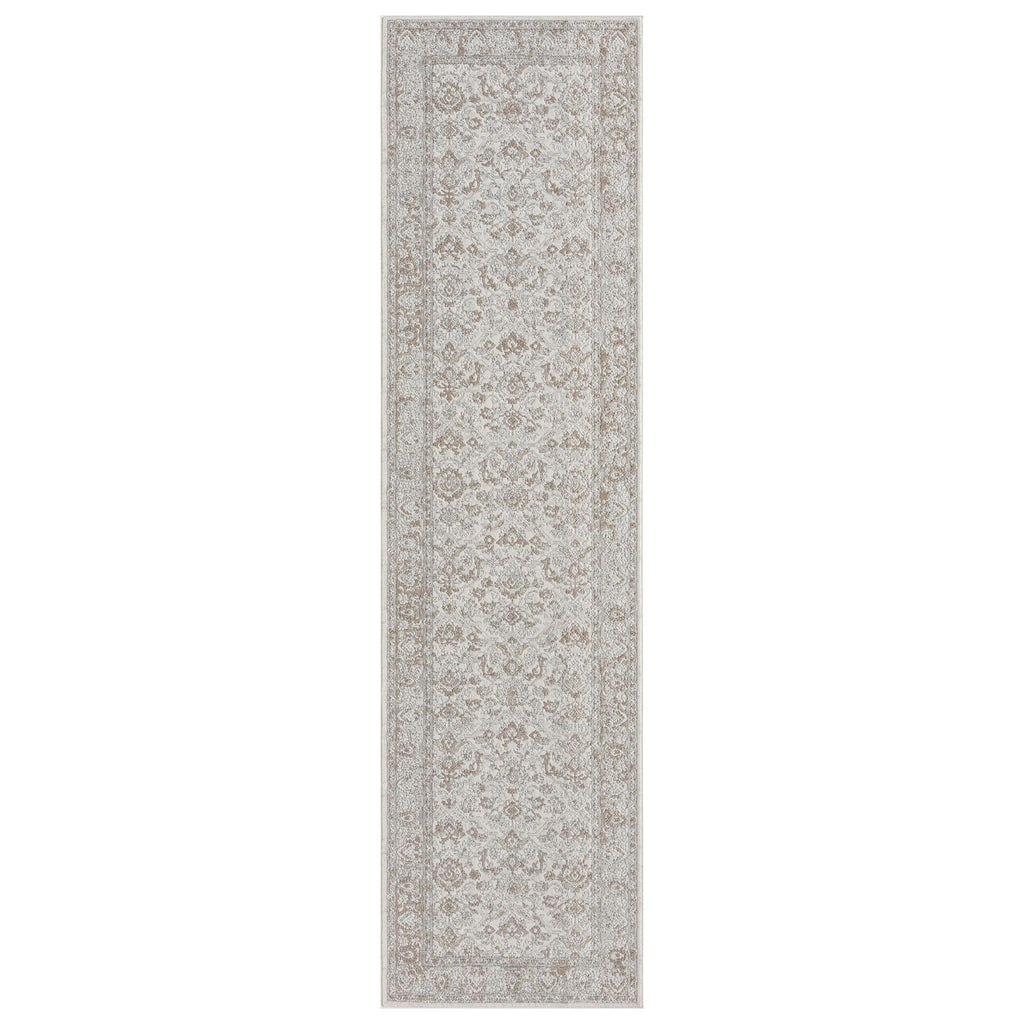 Pearl Hallway Runner Rug with plush, non-shed pile and all-side binding. Power-loomed in Türkiye for durable, easy-care hallway style.