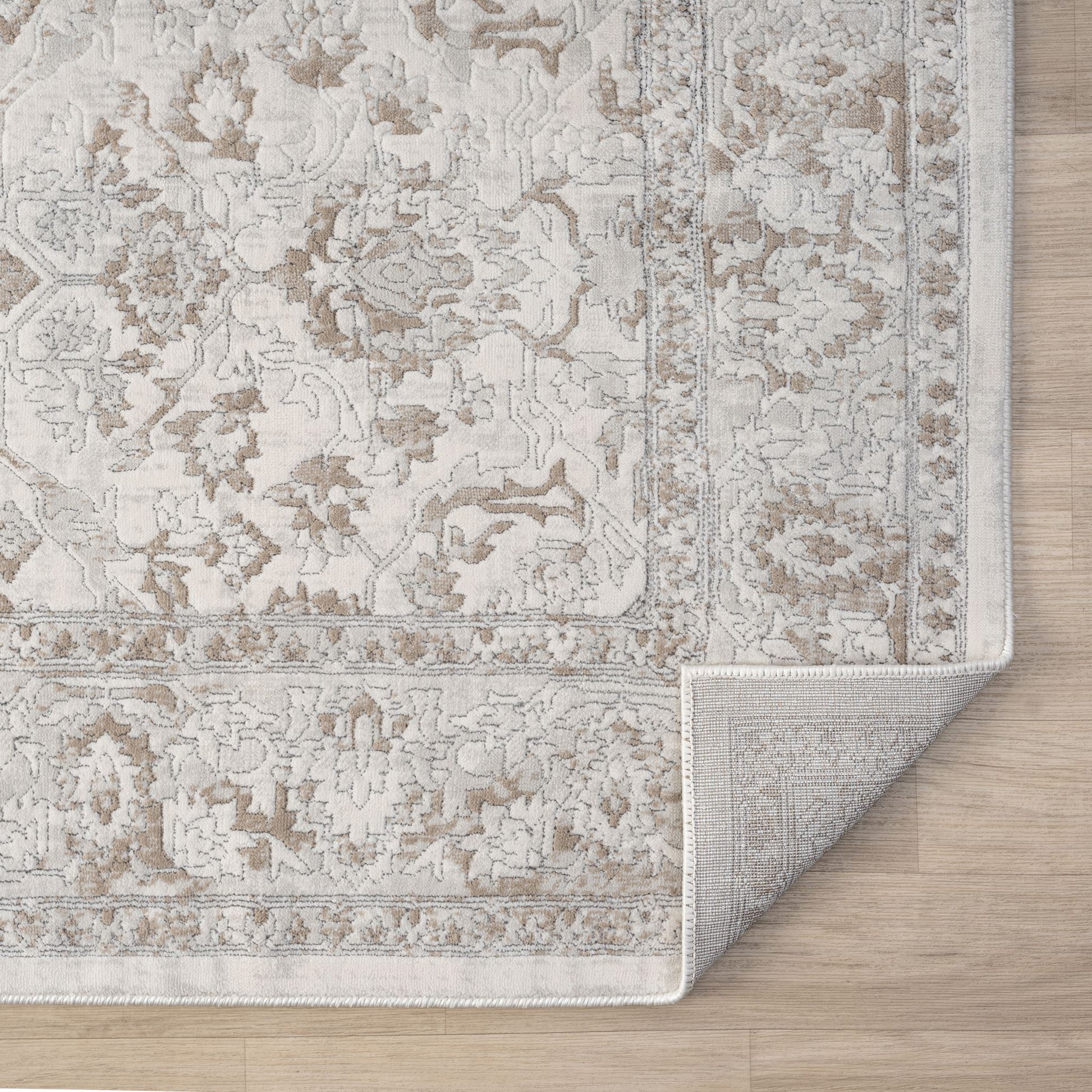 Pearl Hallway Runner Rug with plush, non-shed pile and all-side binding. Power-loomed in Türkiye for durable, easy-care hallway style.