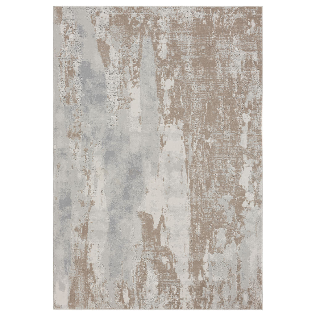 Grey Area Rug with plush, non-shed pile and all-side binding. Power-loomed in Türkiye for durable, easy-care elegance in modern living spaces.