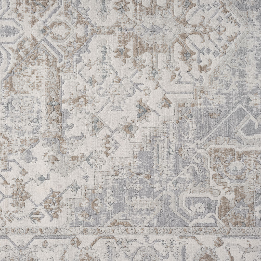 Cream Hallway Runner Rug with soft, non-shed pile and all-side binding. Power-loomed in Türkiye for durable, easy-care hallway style.