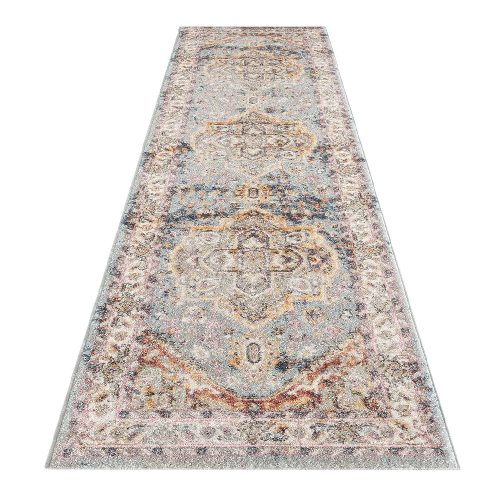 Luna 7401 Lt Blue Hallway Hallway Runner lifestyle view