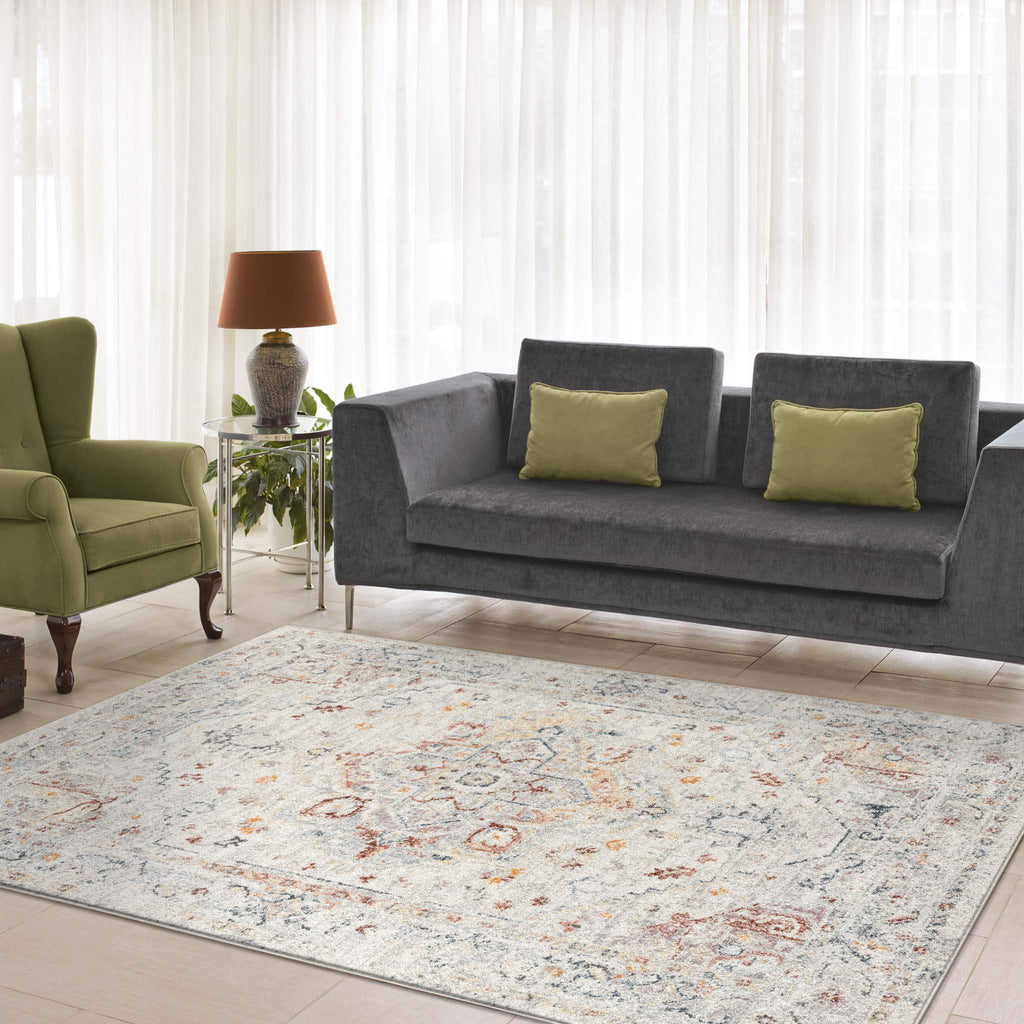 Luna 7403 Cream Turkish Rug lifestyle view