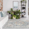 Luna 7404 Blue Turkish Rug lifestyle view
