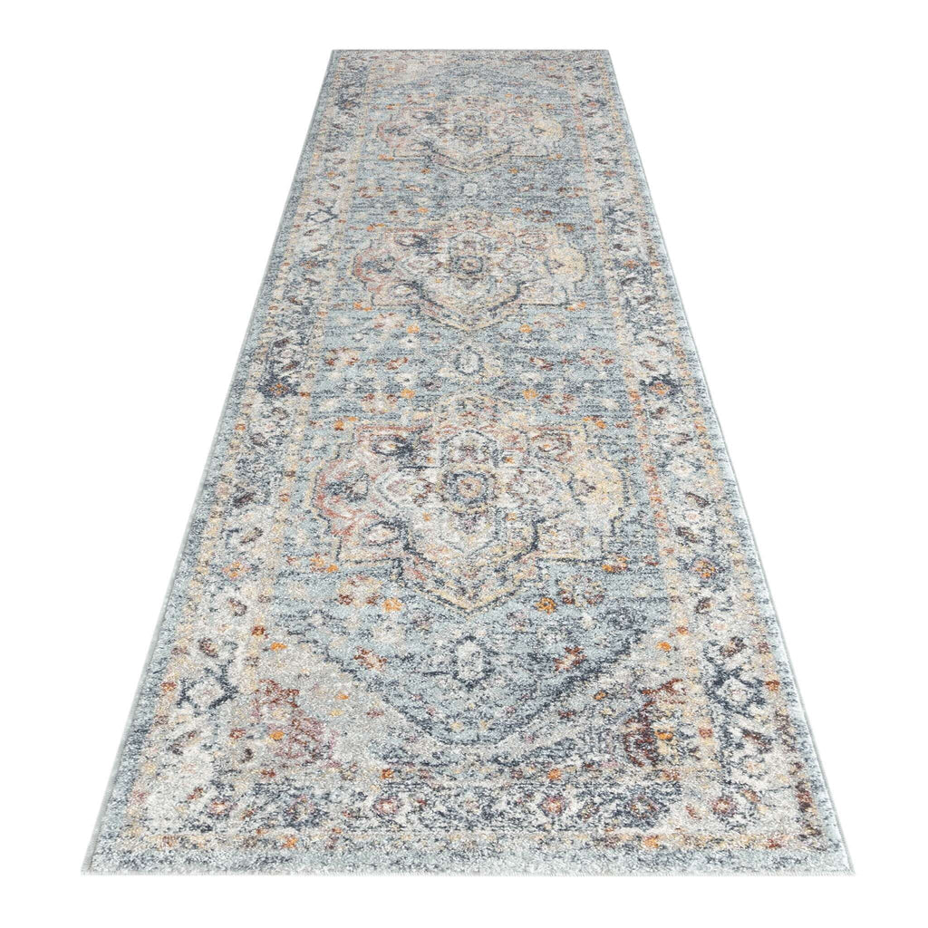 Luna 7404 Blue Hallway Hallway Runner lifestyle view