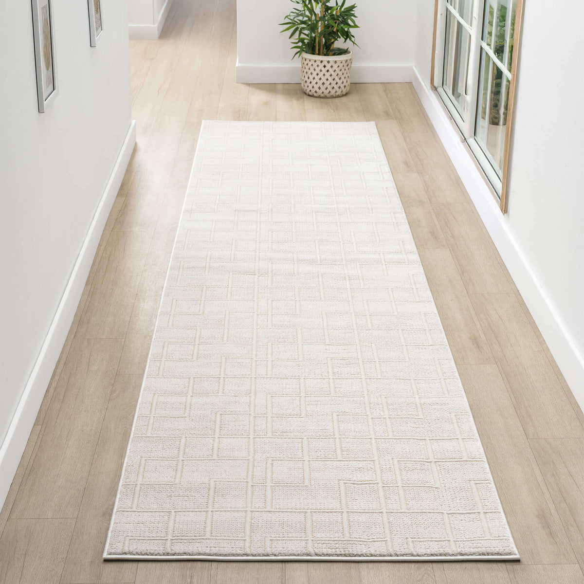 Luxley 598 Linen Hallway Runner lifestyle view