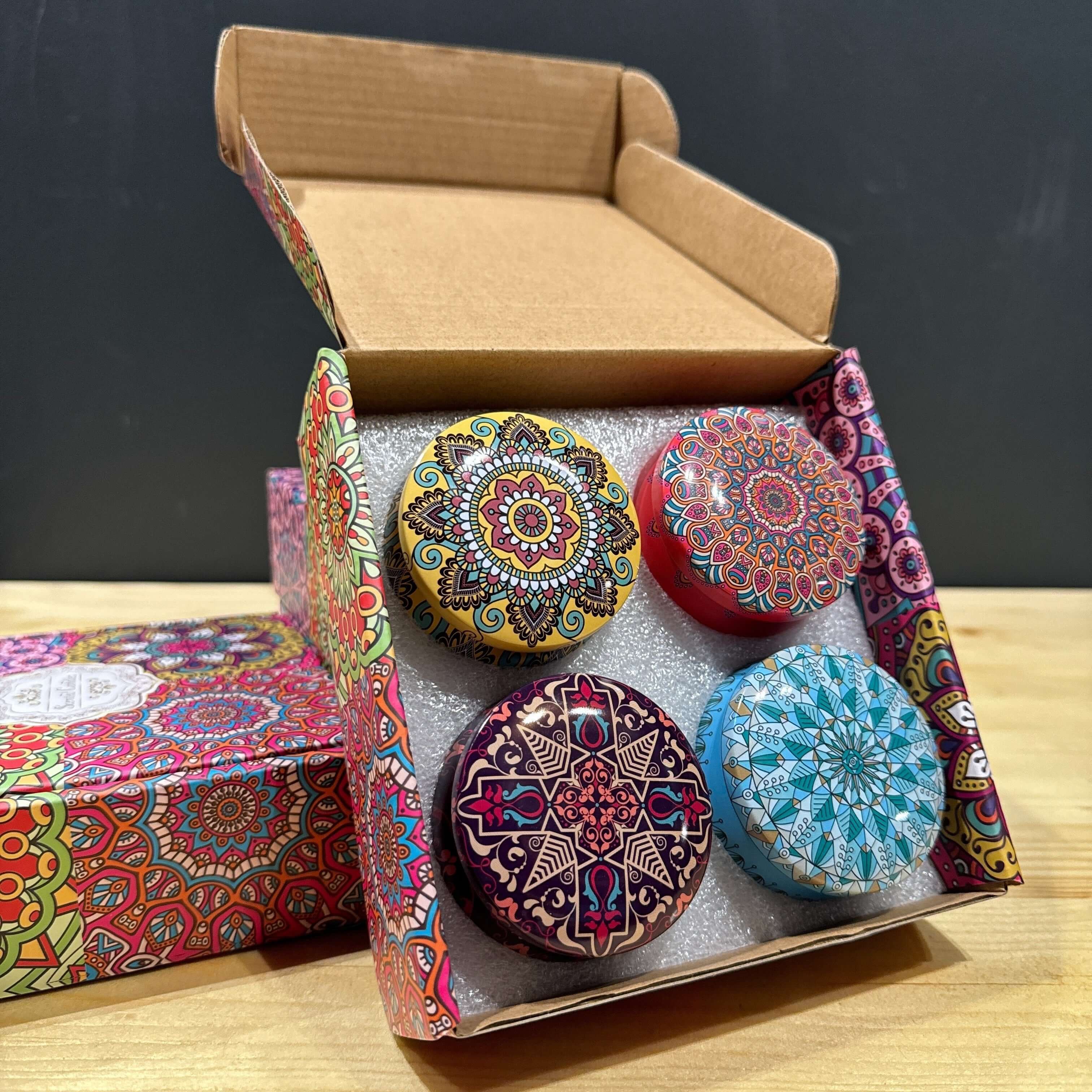 Luxury Scented Candle Decorative Tins with Floral Aromas