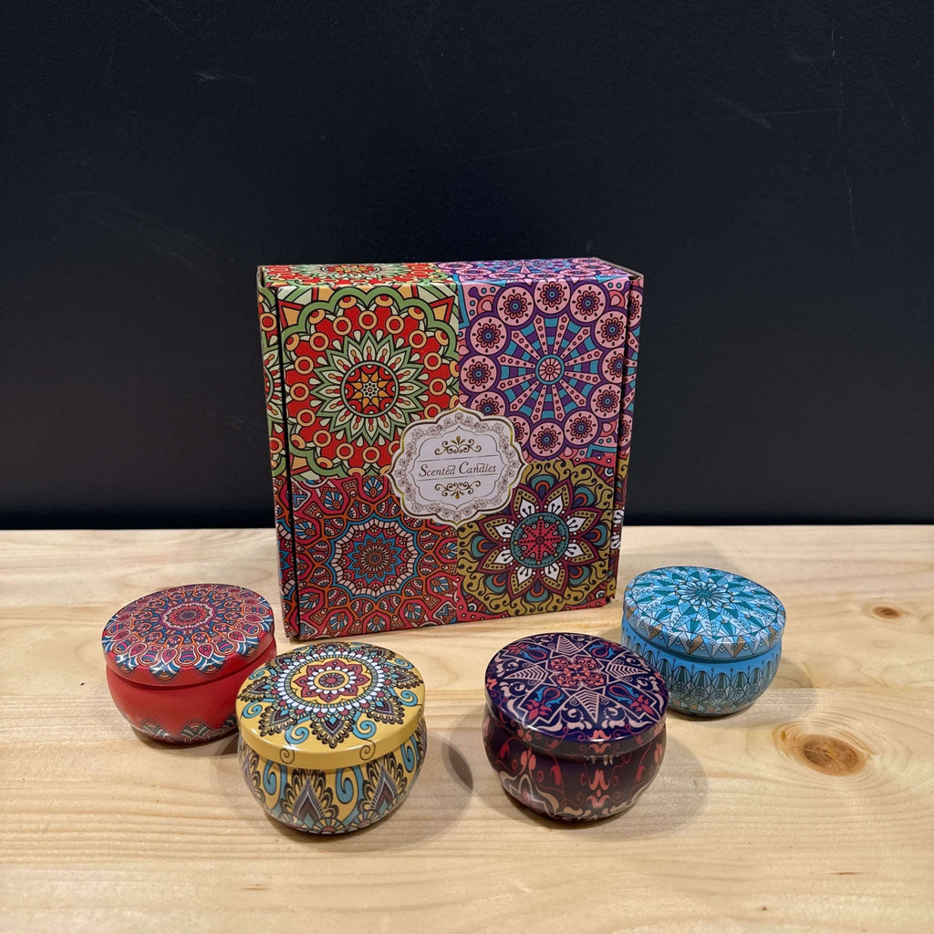 Luxury Scented Candle Decorative Tins with Floral Aromas