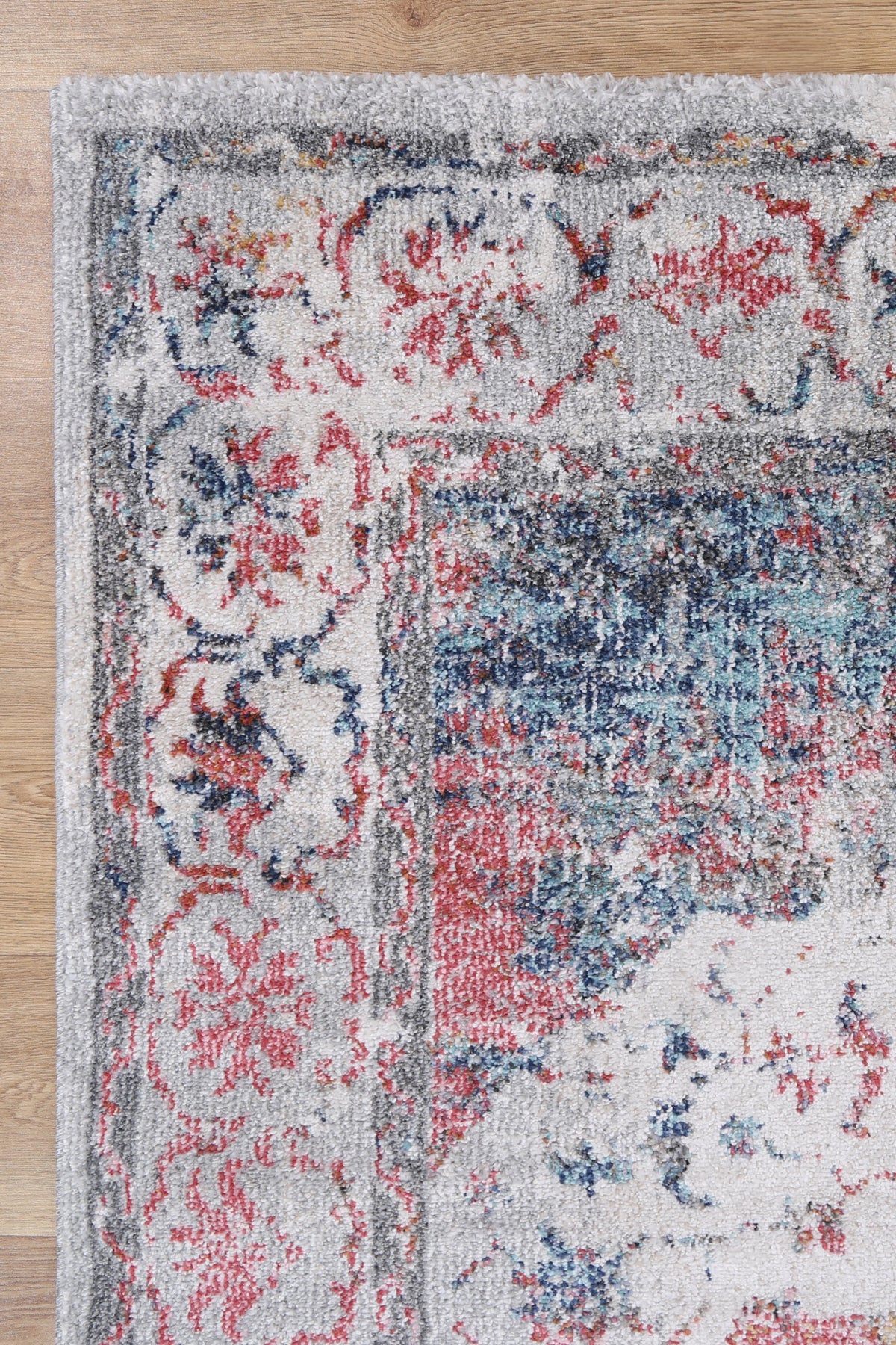 Mira Medallion Grey Multicolour Rug - M03 – view 4