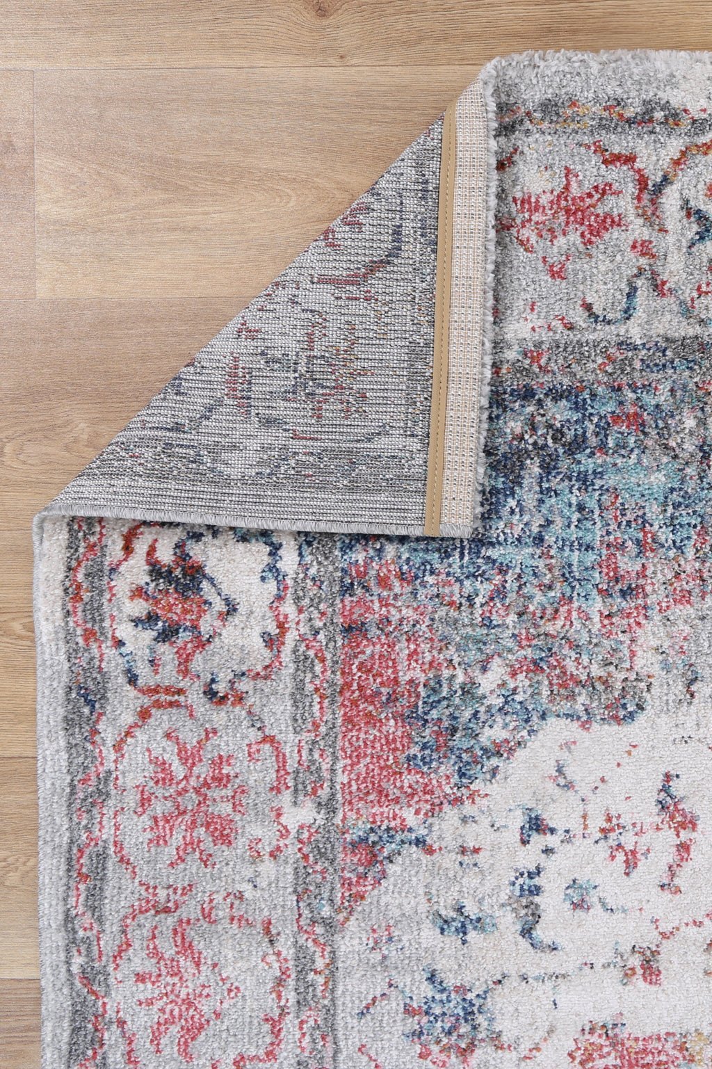 Mira Medallion Grey Multicolour Rug - M03 – view 5