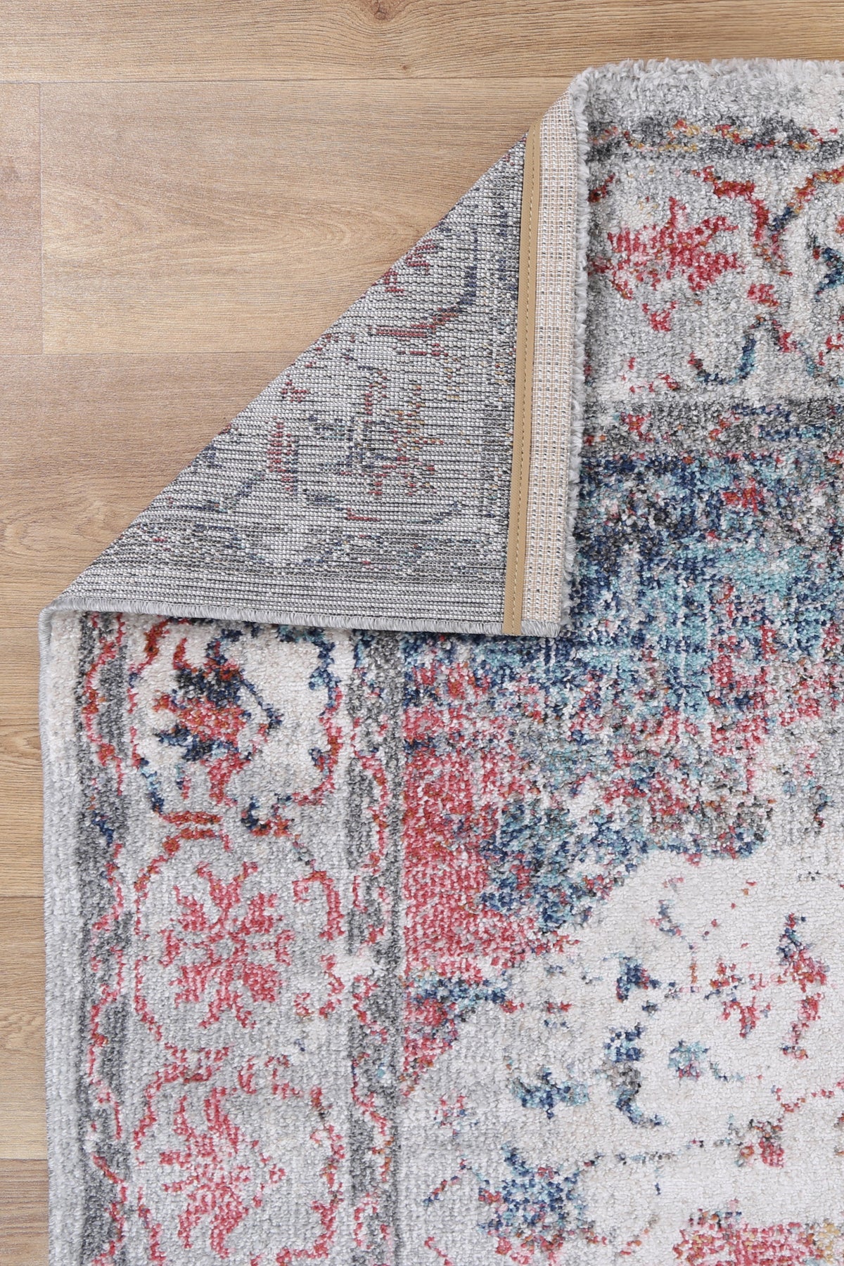 Mira Medallion Grey Multicolour Rug - M03 – view 5