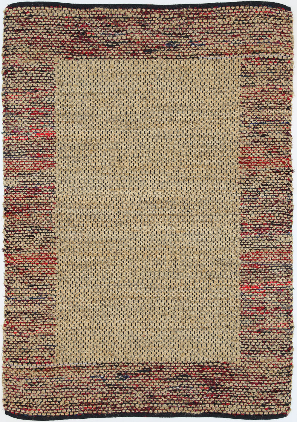 Mahal Multicolour Border Jute Rug – view 2
