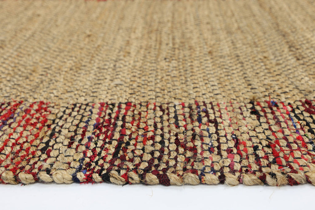 Mahal Multicolour Border Jute Rug – view 3