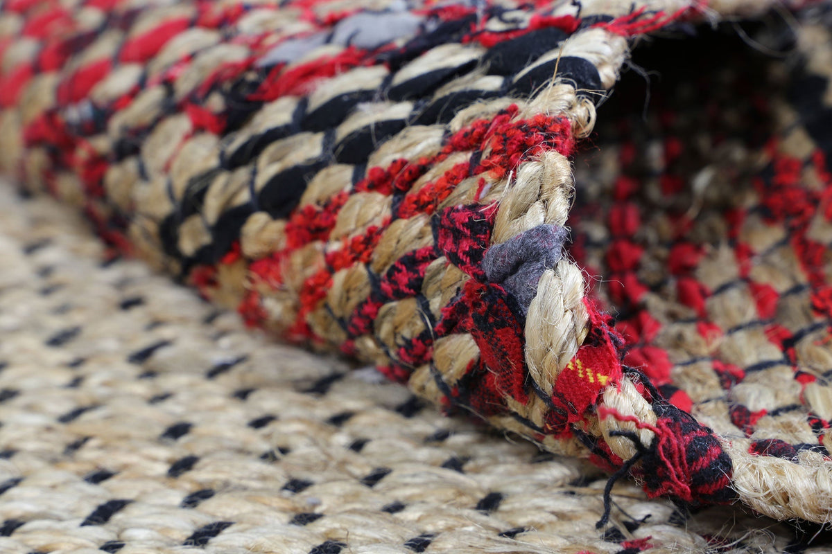 Mahal Multicolour Border Jute Rug – view 8