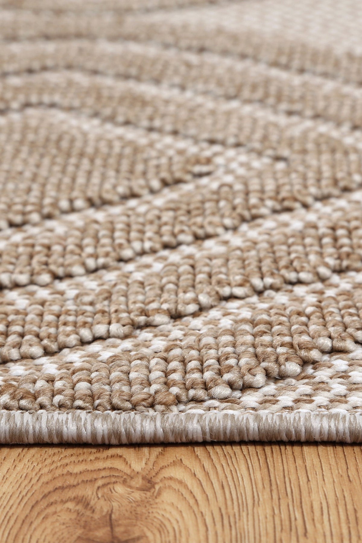 Maldives Modern Indoor/Outdoor Beige Rug – view 5