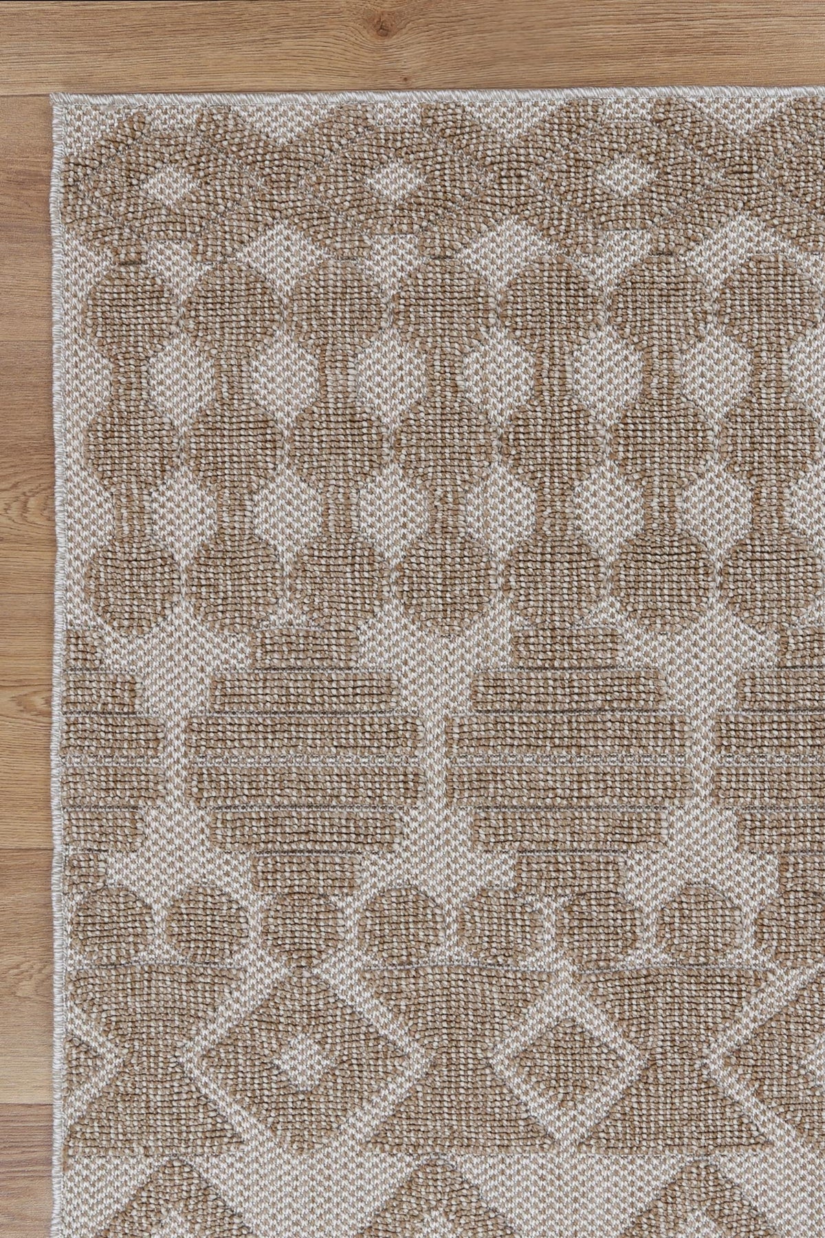 Maldives Beige Geometric Indoor Outdoor Rug - TW06 – view 4