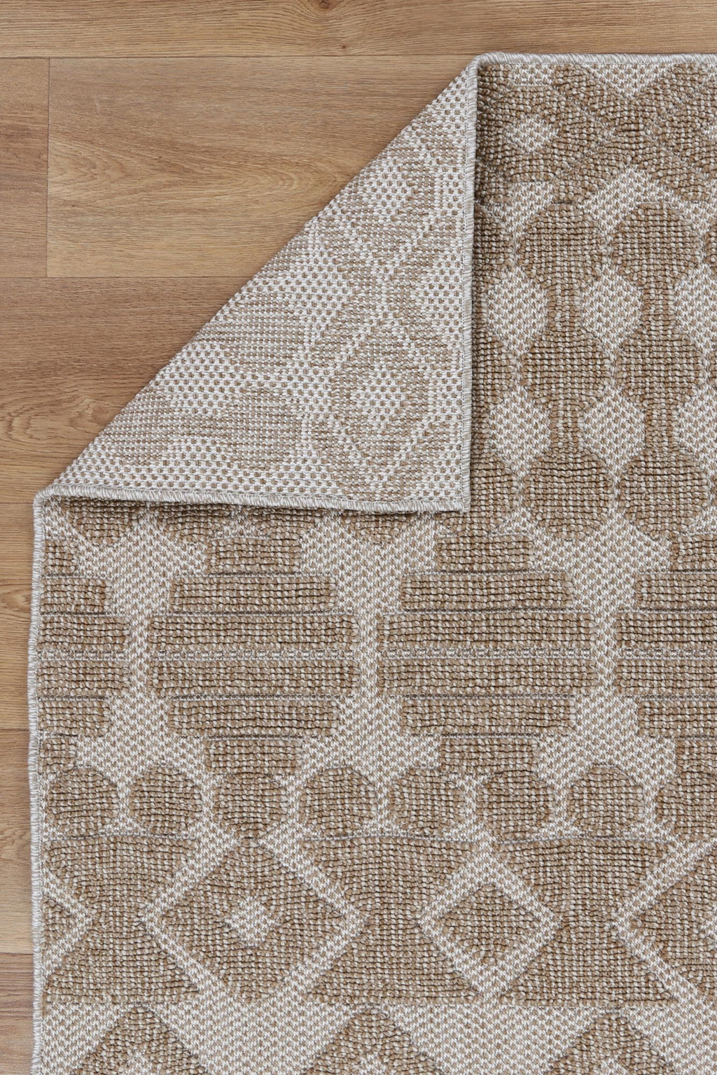 Maldives Beige Geometric Indoor Outdoor Rug - TW06 – view 3