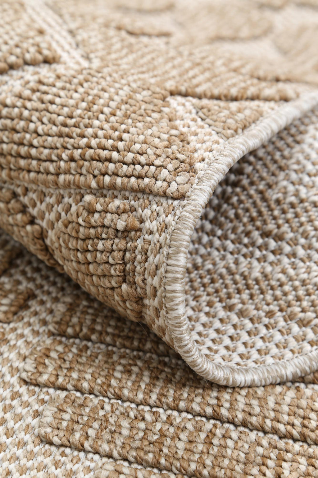 Maldives Beige Geometric Indoor Outdoor Rug - TW06 – view 6