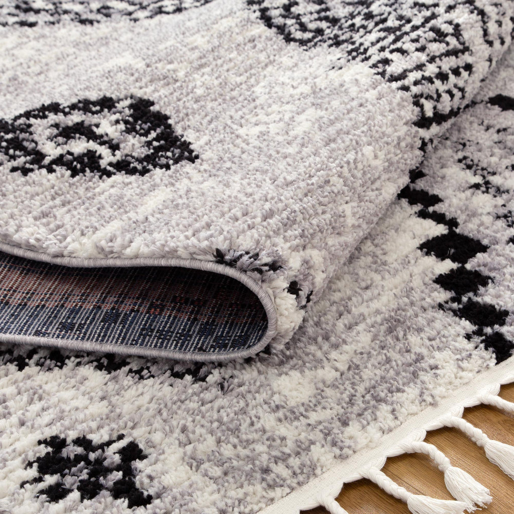Mansour Aztec Grey Geometric Rug - 1GREY – view 4