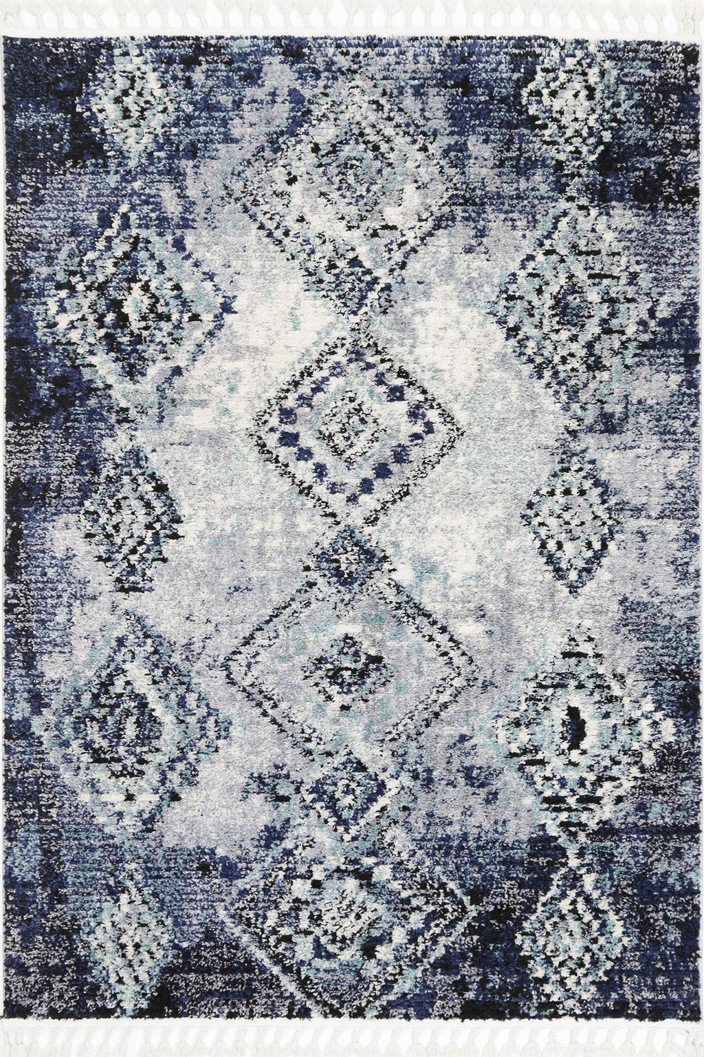 Mansour Incan Blue Geometric Rug - 2BLUE – view 2
