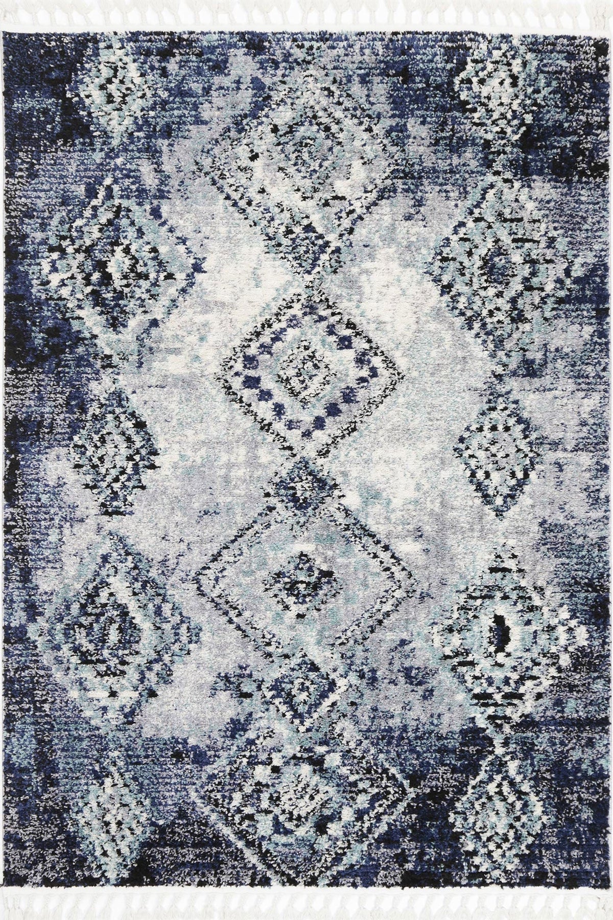 Mansour Incan Blue Geometric Rug - 2BLUE – view 2