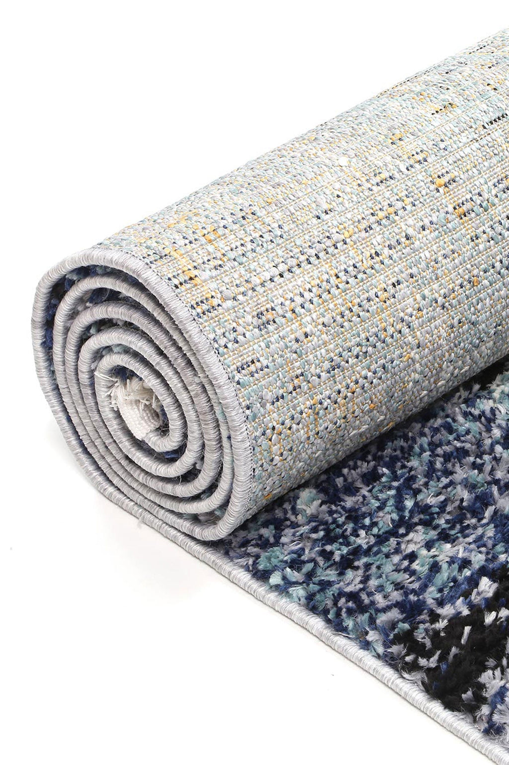 Mansour Incan Blue Geometric Rug - 2BLUE – view 5