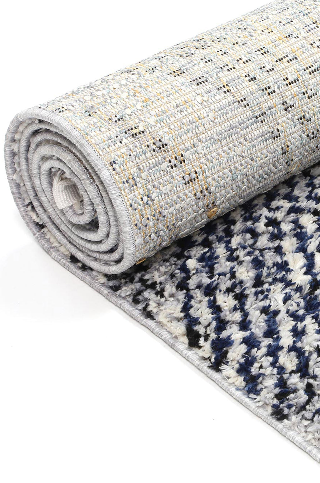 Mansour Harlequin Blue Geometric Rug - 7BLUE – view 5