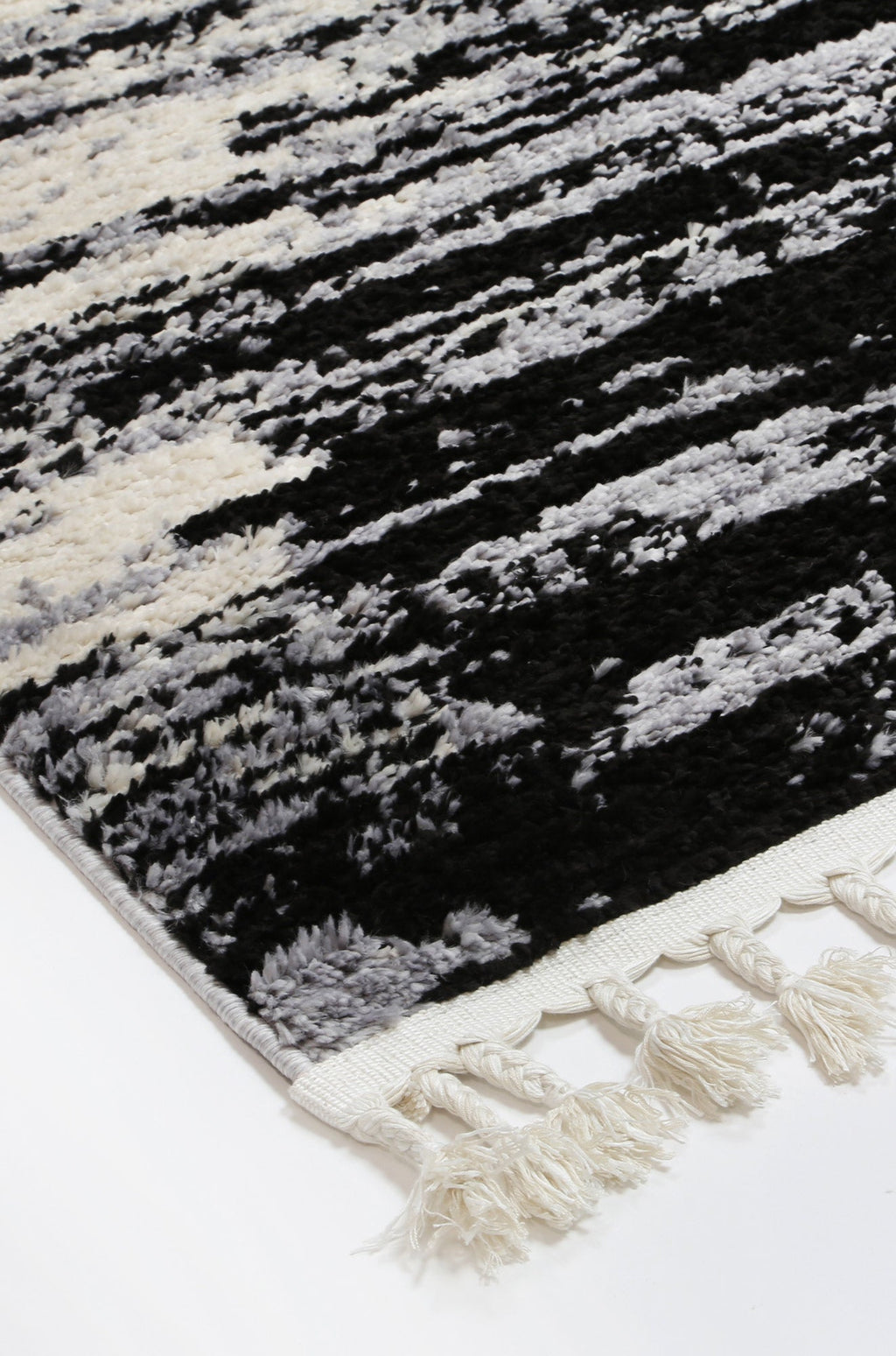 Mansour Acid Wash Grey Abstract Rug - 9GREY – view 4