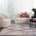 Mansour Argyle Multi Geometric Rug - 10MULT styled with furniture