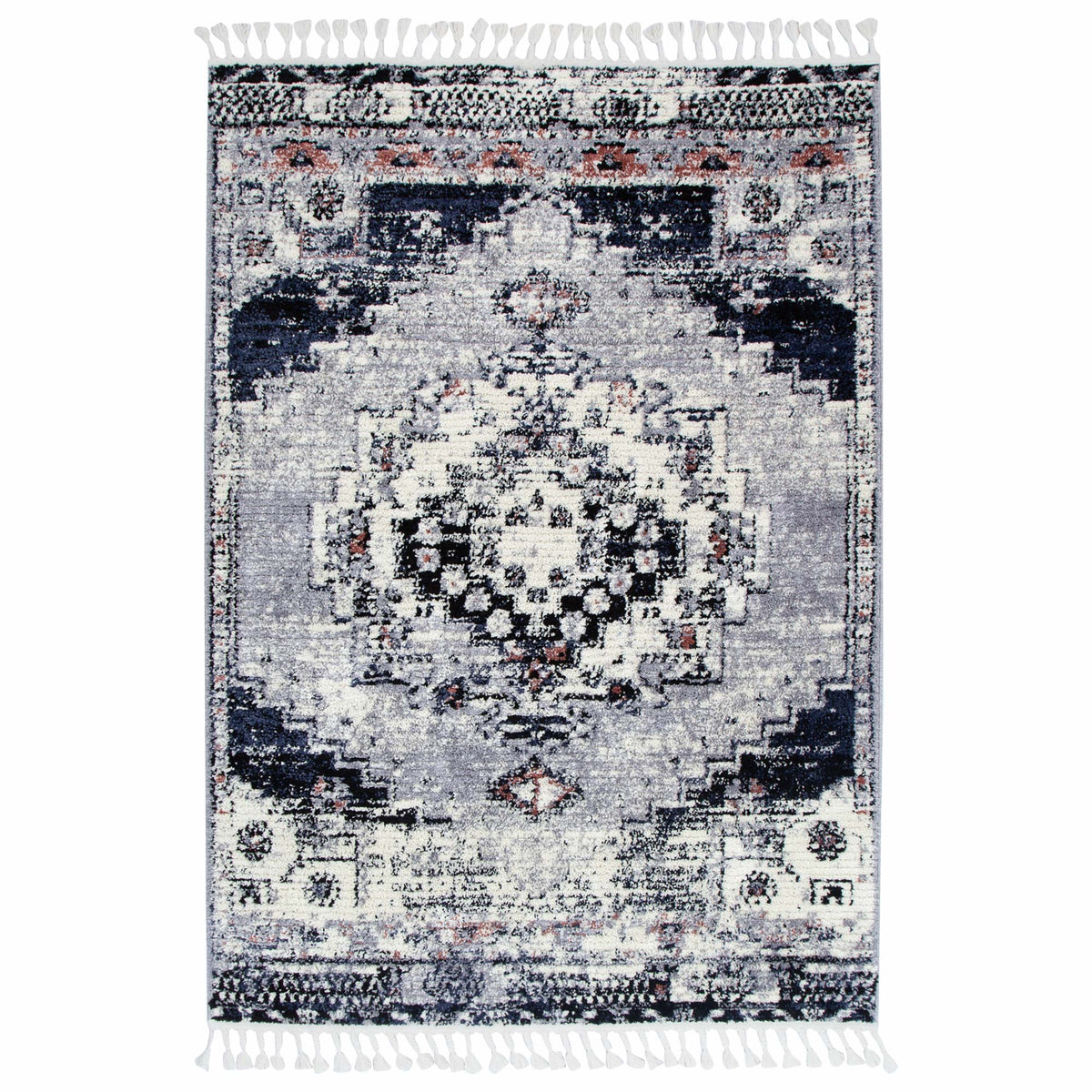 Mansour Antique Blue Transitional Rug - 11BLUE – view 2