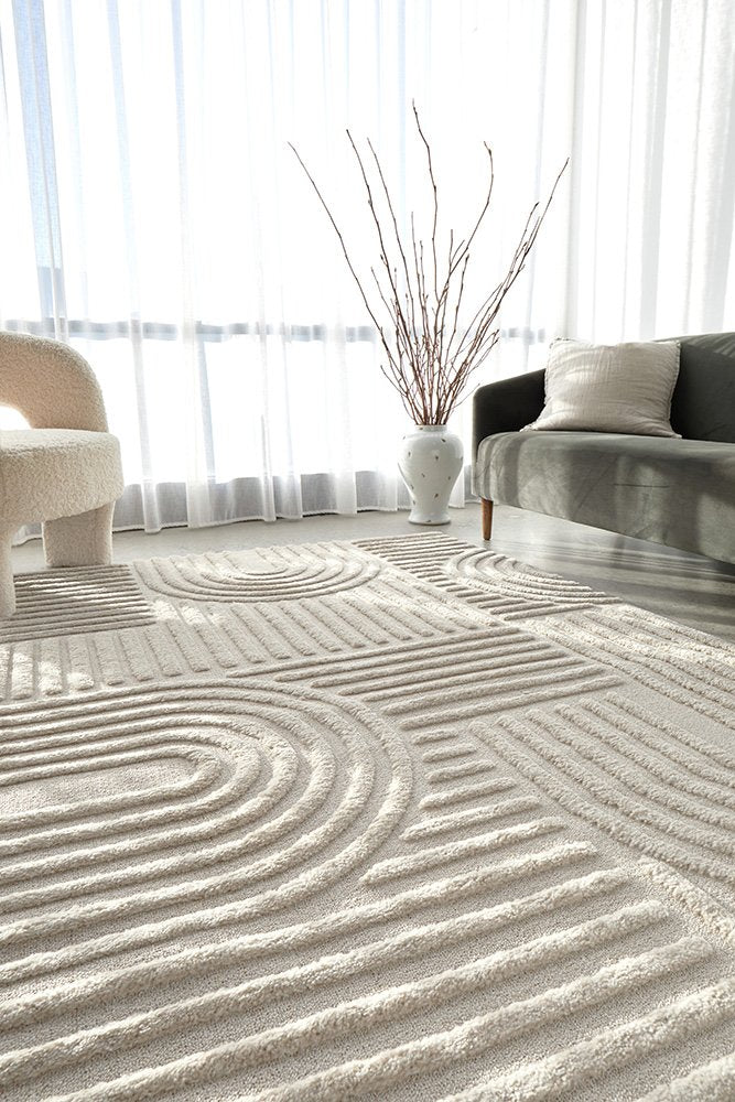 Marigold Dior Natural Modern Textured Rug