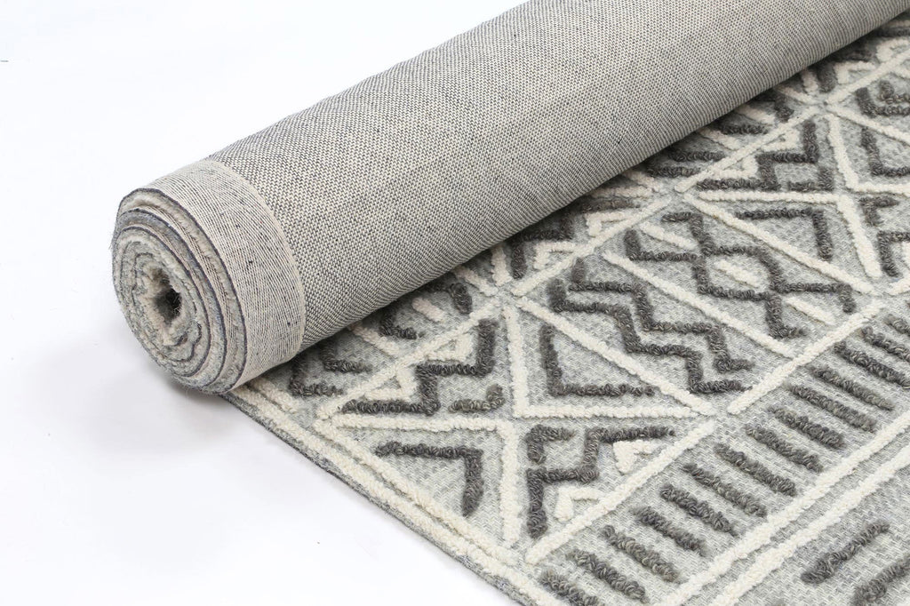 Marbella Cordoba Grey Contemporary Rug - 60235LGRY – view 3