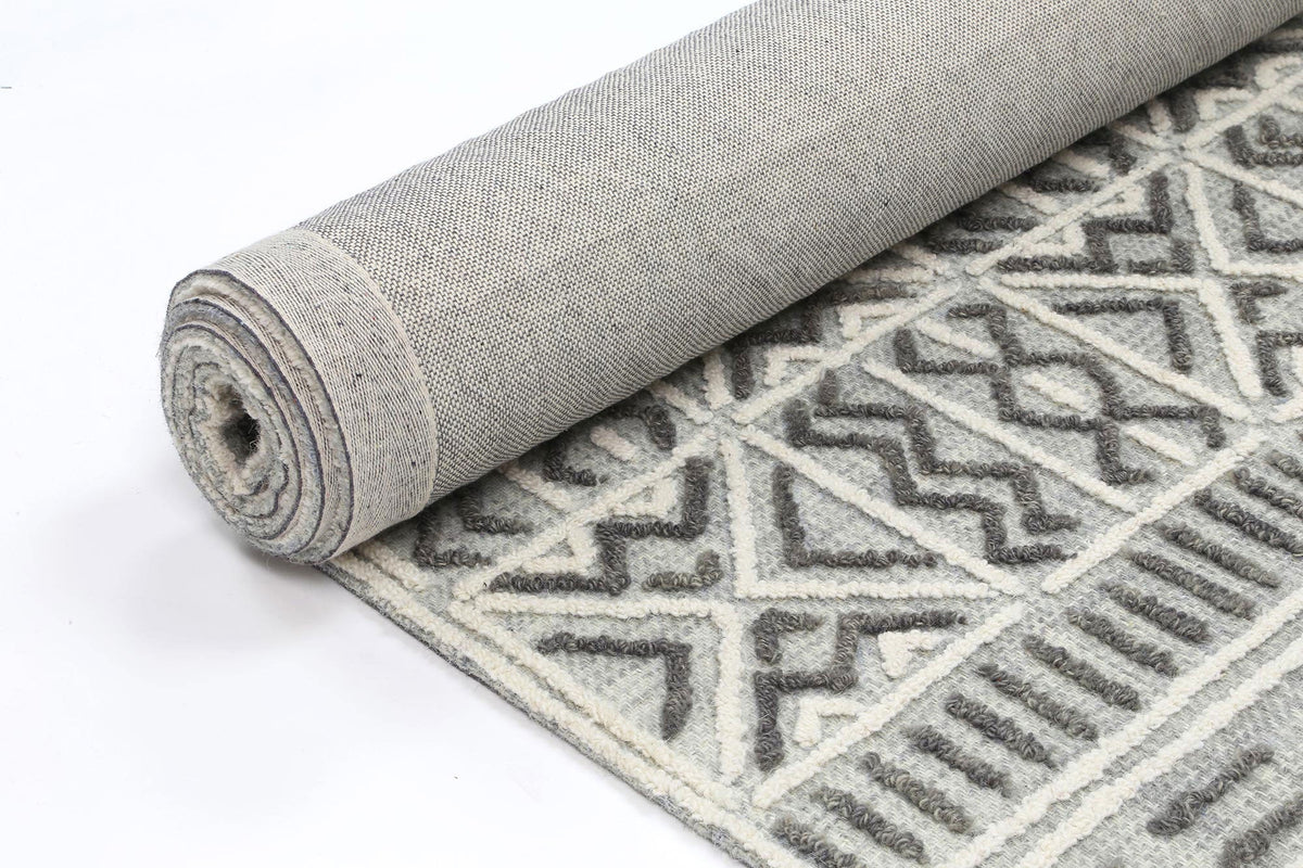 Marbella Cordoba Grey Contemporary Rug - 60235LGRY – view 3