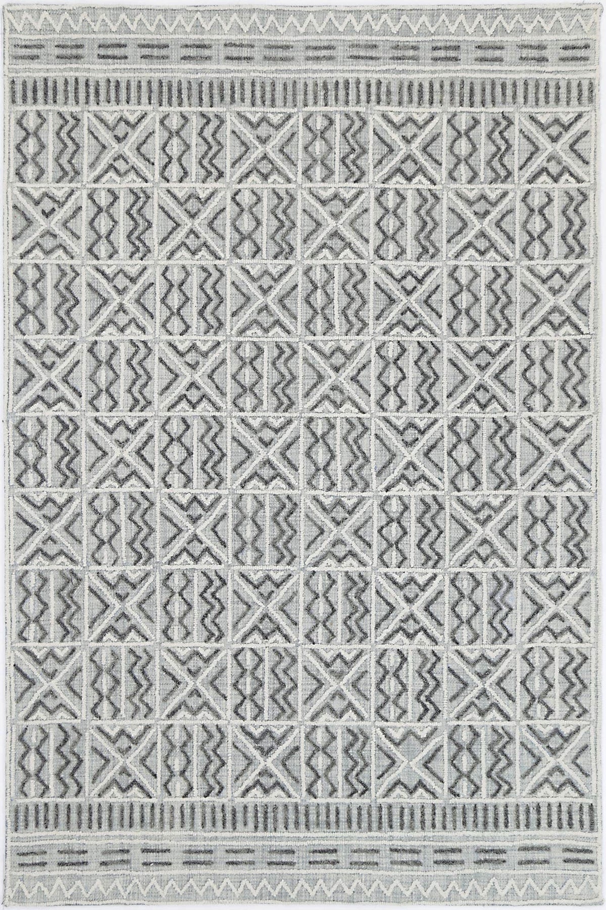 Marbella Cordoba Grey Contemporary Rug - 60235LGRY – view 2