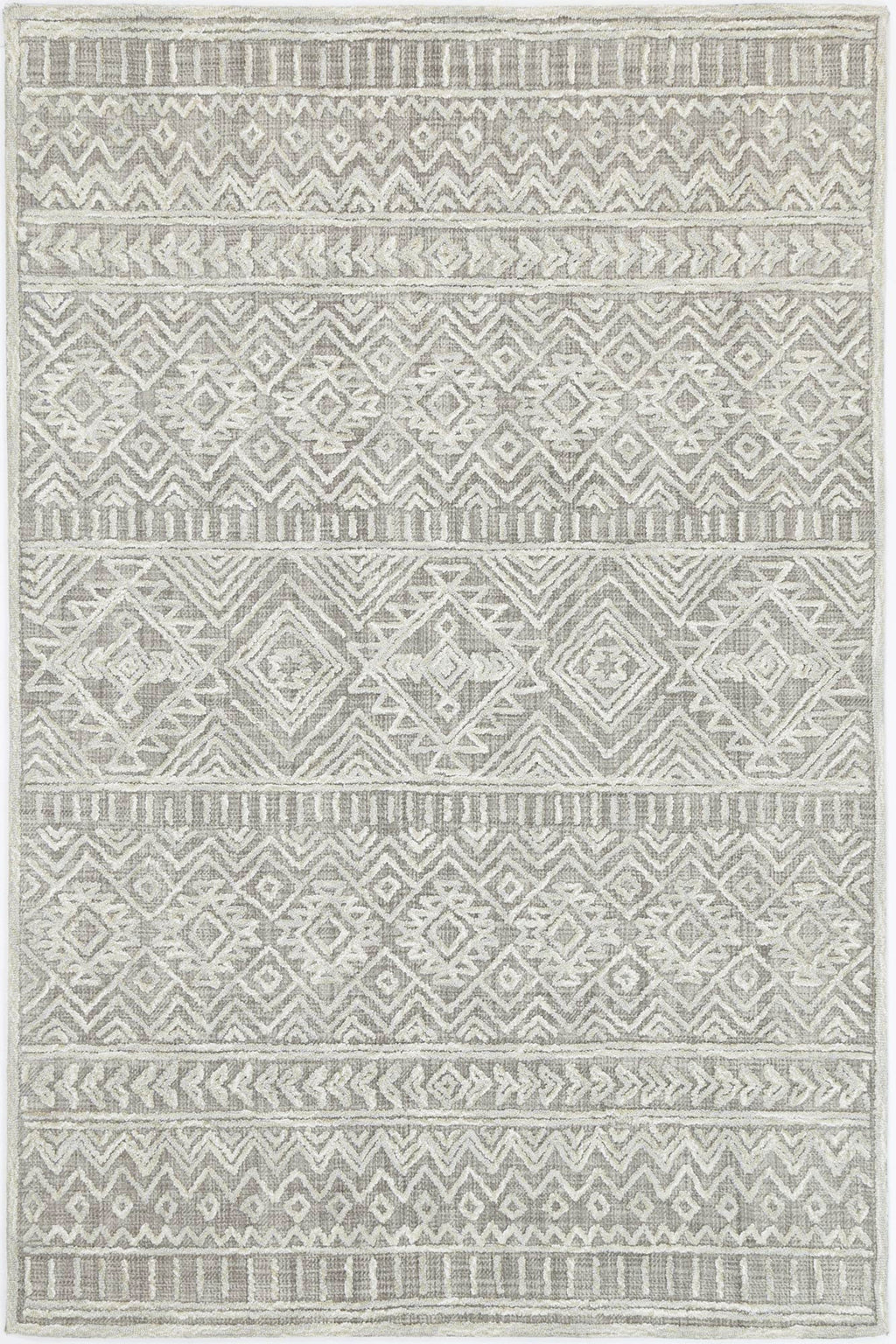 Marbella Cadiz Ash Contemporary Rug - 60295LGRY – view 2