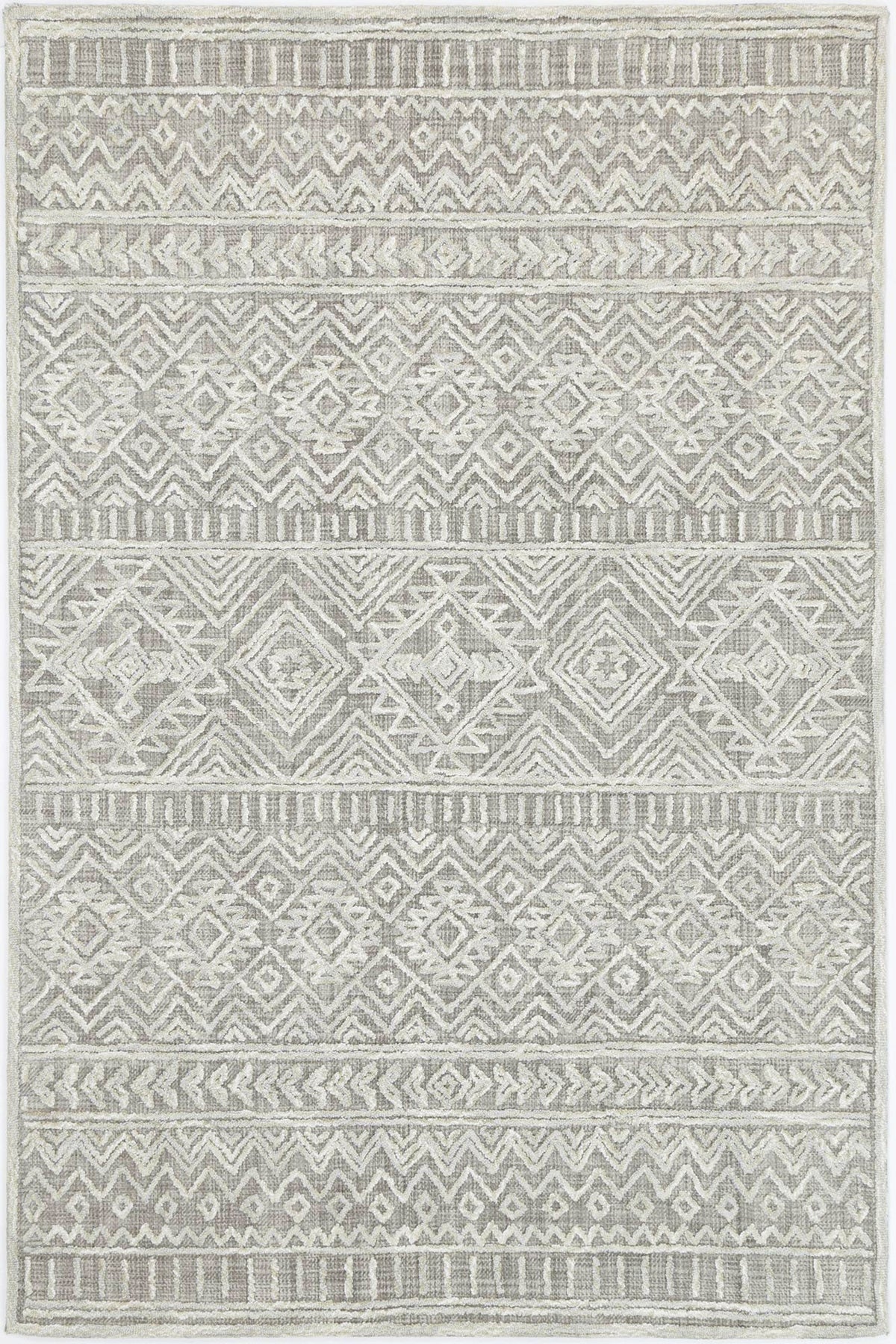 Marbella Cadiz Ash Contemporary Rug - 60295LGRY – view 2