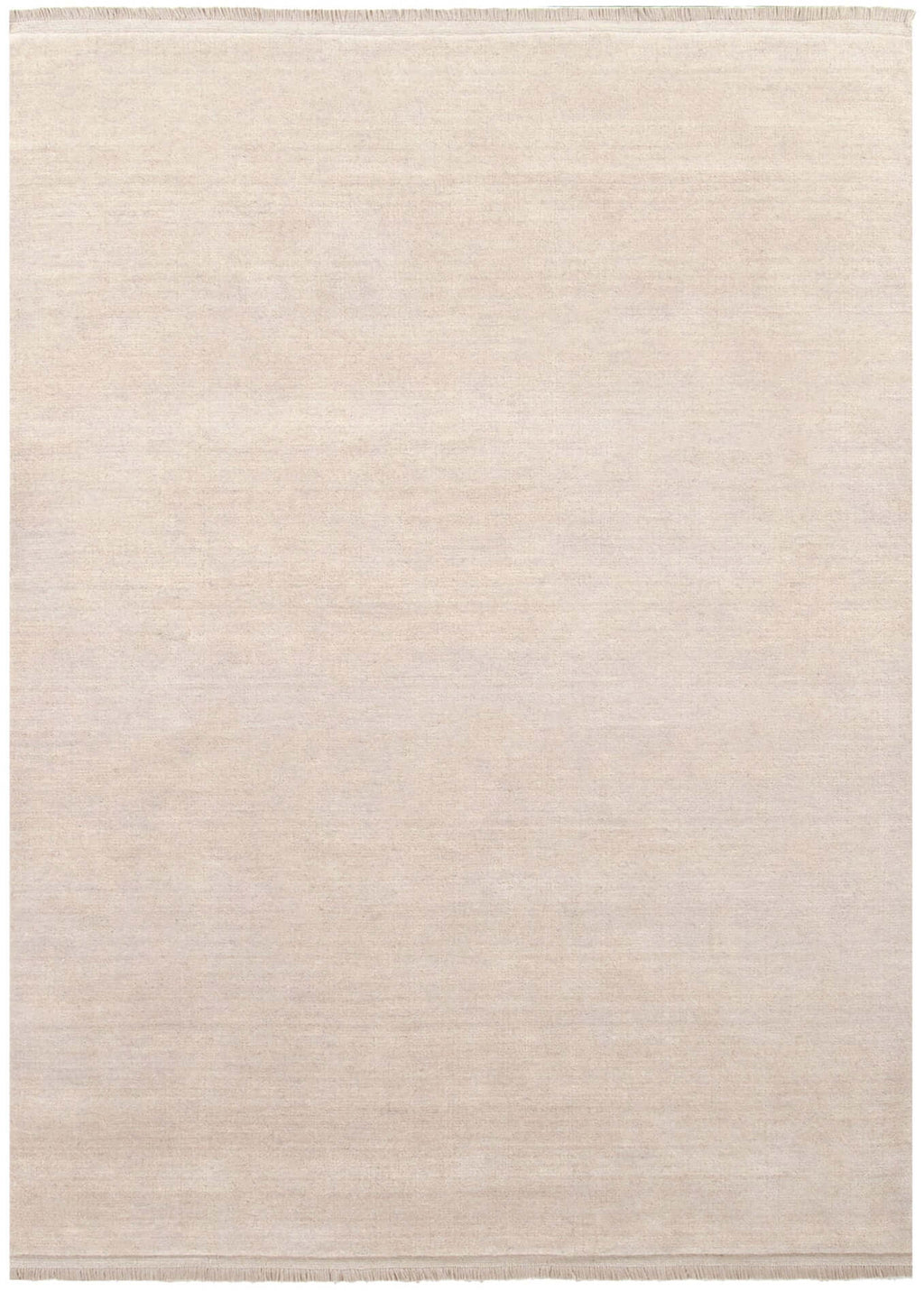 Charleston Hand-Knotted Beige Wool Rug - full rug view