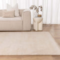 Charleston Hand-Knotted Beige Wool Rug - detail 4